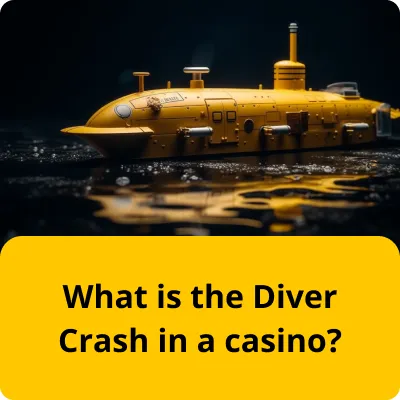 Diver crash in a casino